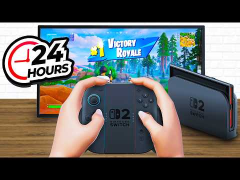 I Tried Playing Fortnite on JOYCONS For 24 Hours…