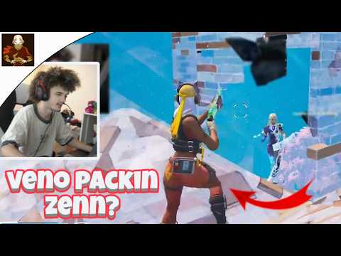 VENO vs ZENN😳 (1v1 REALISTICS) [FORTNITE TOKEN/WAGER]