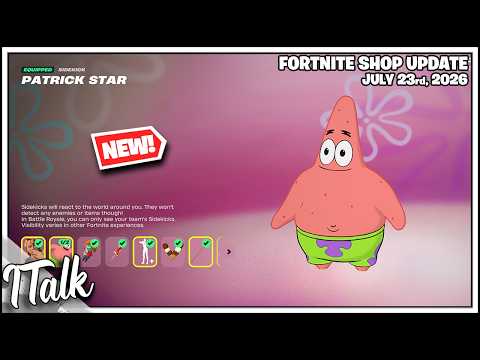 Fortnite Shop *NEW* PATRICK STAR IN FORTNITE! [July 23rd, 2026] (Fortnite Chapter 7)