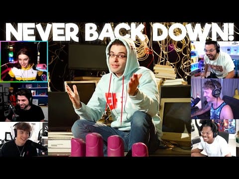 Streamers react to NickEh30 Music Video! (Never Back Down)
