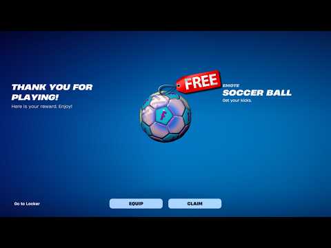 How to Get FREE SOCCER BALL TOY in Fortnite! (UNDER 24 HOURS TO CLAIM)