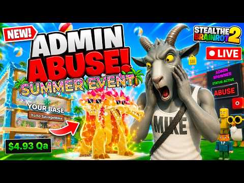 NEW Summer Event is INSANE! Fortnite Steal the Brainrot! ADMIN ABUSE! (All Secret Codes)