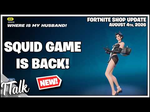 Fortnite Shop SQUID GAME IS BACK & NEW ICON EMOTE! [August 4th, 2026] (Fortnite Chapter 7)