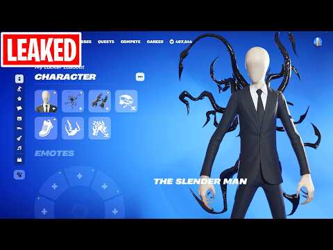 SLENDER MAN EARLY FULL SET SHOWCASE in Fortnite! (All Cosmetics)