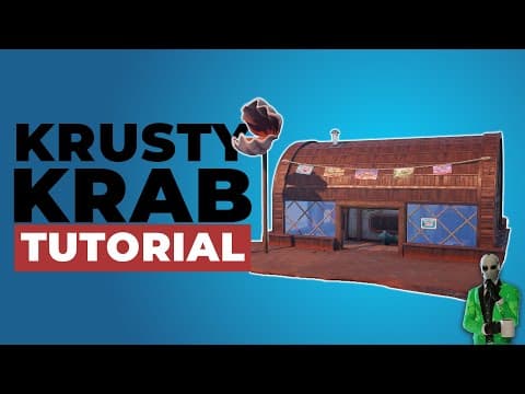 How to MAKE a SPONGEBOB Krusty Krab in Fortnite Creative