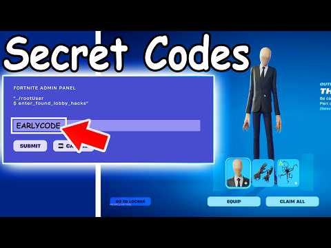 *UNLOCK* SLENDERMAN SKIN EARLY ADMIN PANEL CODES Added in Todays Fortnite Update! (New Codes)