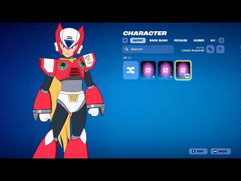 Fortnite Mega Man Collab Showcase