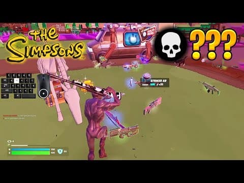 High Elimination Solo Vs Squads Win "Fortnite Simpsons" Gameplay Full Game