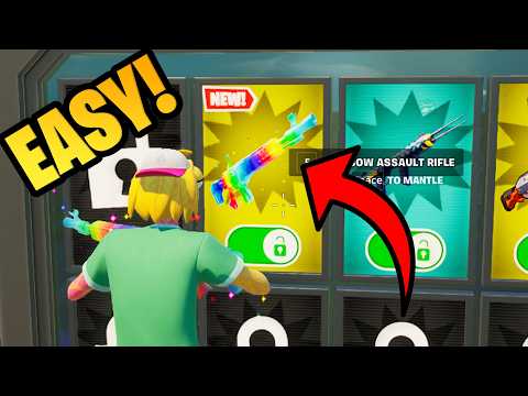 How To Get NEW Rainbow Assault Rifle in 1vs1 with every gun Fortnite