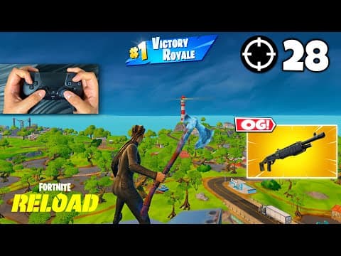 28 Elimination Solo RELOAD Wins (Fortnite Chapter 6 Season 3 | PS5 Controller + Handcam)
