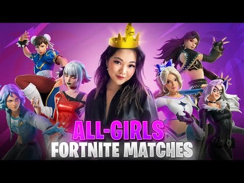 I Joined an ALL-GIRLS FORTNITE MATCH 😱