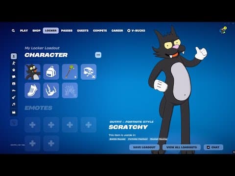 Fortnite *LEAKED* Skins & Emotes (Simpsons Skins, FREE Rewards, Scratchy)