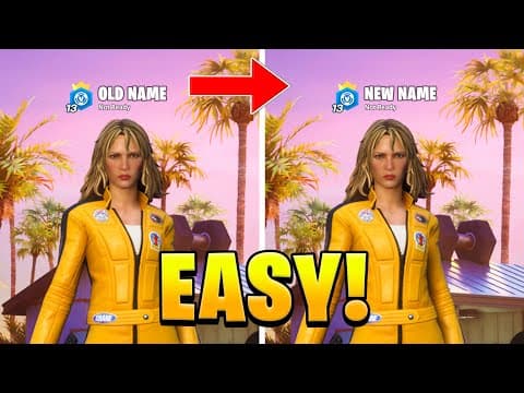 How To CHANGE YOUR FORTNITE NAME! (Chapter 7)