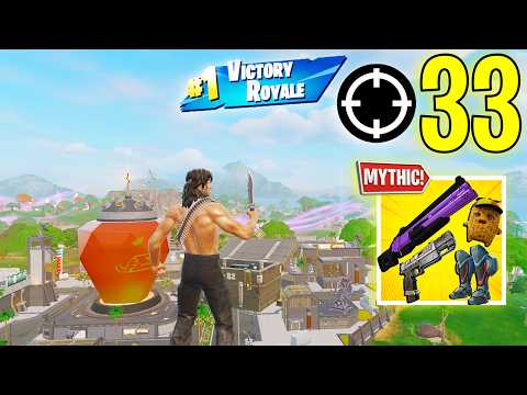 33 Elimination Solo Vs Squads Gameplay "Build" Wins (NEW! Fortnite Chapter 7 Season 3)