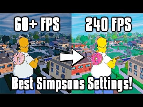 Fortnite Simpsons Settings Guide! - FPS Boost, Colorblind Modes, & More!