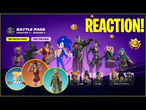 CHAPTER 7 - SEASON 4 BATTLE PASS REACTION!! (Fortnite)