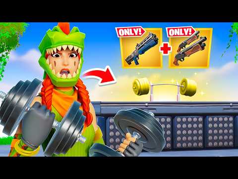 The MYTHIC DUMBBELL *ONLY* Challenge in Fortnite!