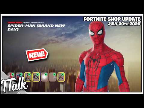 Fortnite Shop *NEW* BRAND NEW DAY SPIDERMAN SKINS! [July 30th, 2026] (Fortnite Chapter 7)