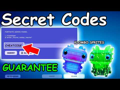 GUARANTEE SECRET SPRITE ADMIN CODES in FORTNITE SEASON 4 SPRITE CODES! (New Secret Codes)