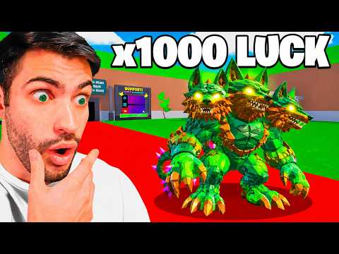 How Many JUNGLE ETERNALS Can I Get with x1000 LUCK? (Steal the Brainrot 2)