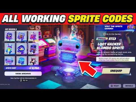 ALL *WORKING* SPRITE CODES Added in Fortnite Today! (All New Codes)