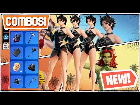 BEST COASTAL CATWOMAN Skin Combos (DC HOT BAT SUMMER!) - Fortnite