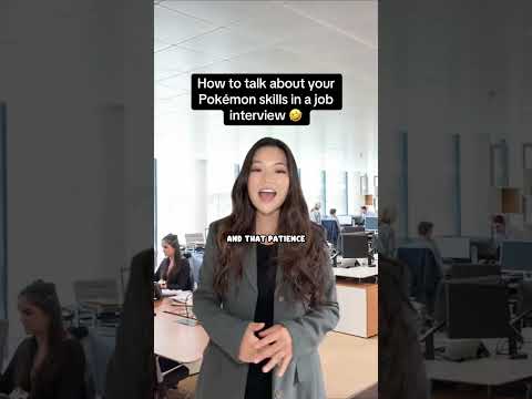 How to talk about your POKEMON skills in a job interview 🤭 #pokemon #gaming #gamer #funny