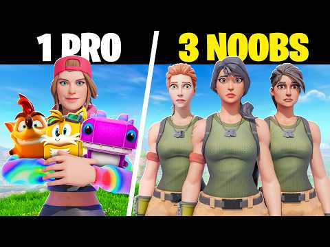 3 Noobs VS 1 Pro Sprite Hunter
