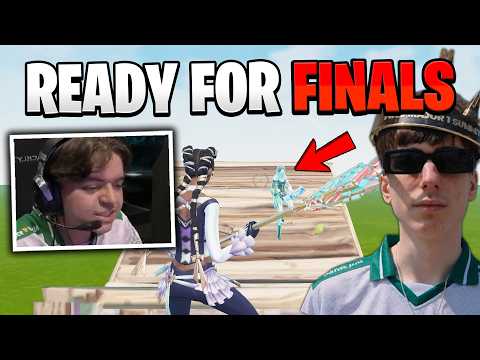 Pollo WARMS UP with PeterBot Before FNCS Solo Finals!