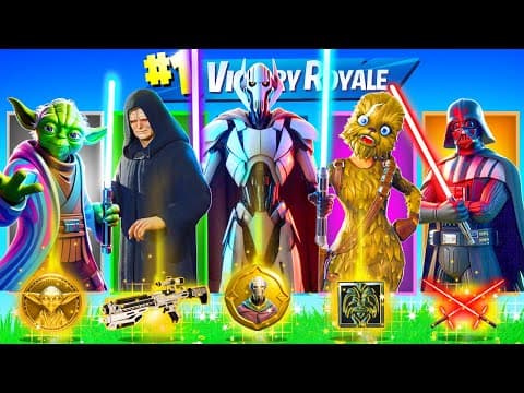 The RANDOM STAR WARS BOSS CHALLENGE in Fortnite (Palpatine, Yoda, Darth Vader, Captain Phasma, Rey)