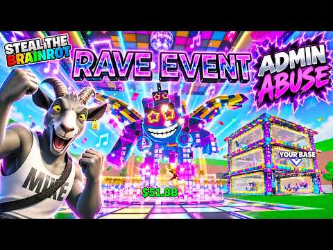 My BEST COOK EVER! Fortnite Steal the Brainrot ADMIN ABUSE! (ALL SECRET CODES)