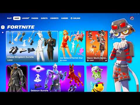 ALL NEW LEAKED UPDATED SHOPS SKIN BUNDLES (Ice Spice & Patrick, Chess Kingdom, Meow Skulls) Fortnite