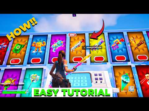 How To Unlock GRAPPLER SHOTGUN Crazy 1V1 FFA ALL GUNS & RIDES FORTNITE