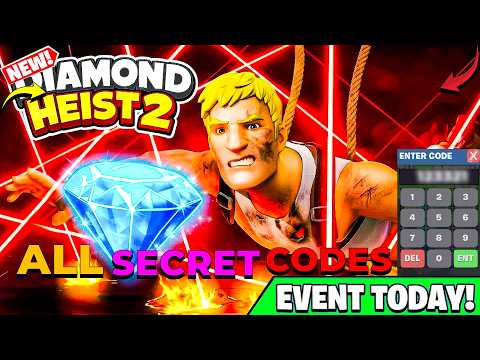 ALL NEWEST-LASTEST Secret Codes In Diamond Heist 2 [ROGUELIKE] - Fortnite map PART 3