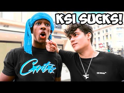 Trolling KSI Fans Before His Fight..