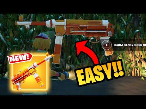 How To Get NEW Candy Corn SMG in 1vs1 with every gun Fortnite