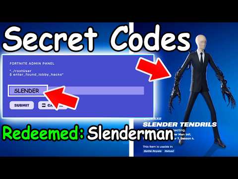 *NEW* SLENDERMAN SKIN & NEW SPRITES ADMIN PANEL CODES Added in Todays Fortnite Update! (New Codes)