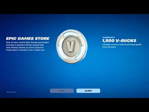Fortnite is giving players 1,500 Vbucks as compensation