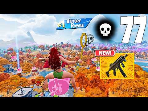 77 Elimination Solo Vs Squads/squads "Zero Build" Gameplay Wins (NEW Fortnite Chapter 7 Season 3 PC)