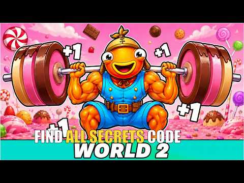+1 MUSCLE TO BREAK WALLS MAP FORTNITE CREATIVE - FIND ALL SECRETS CODE