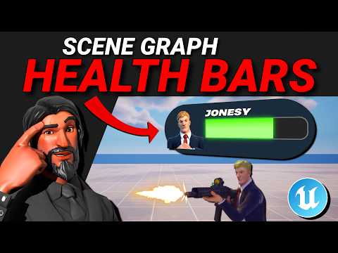 Creating NPC HEALTH BARS with Scene Graph UI in Fortnite Creative/UEFN! (Part 2)