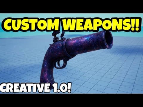 How To Make CUSTOM WEAPONS In Fortnite Creative 1.0!!! PT7! (Tutorial)