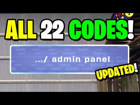ALL 22 SECRET CODES - Admin Panel in Fortnite!