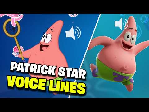 Fortnite | PATRICK STAR VOICE LINES - Sidekick