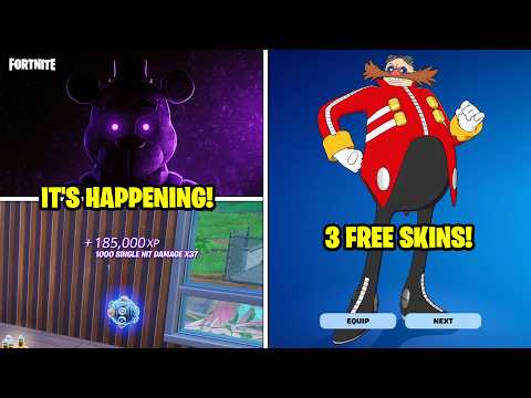 CLAIM 3 FREE SKINS! (FORTNITE FNAF, XP GLITCH, ADMIN CODES)