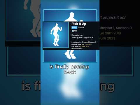 This Emote Is Returning After 500 days 😱 #fortnite