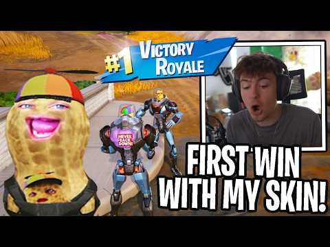 TheBurntPeanut's NEW Skin Got Him His FIRST Fortnite Win With Clix!