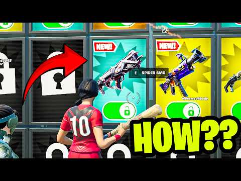 New Spider Smg Weapon In 1V1 With Every Gun Fortnite Map
