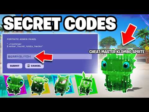 *NEW* CHEAT MASTER SPRITE CODES in Fortnite NOW! (New Secret Codes)
