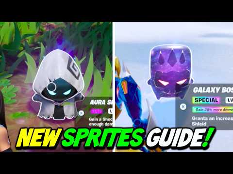 How to get 5 NEW Sprites in Fortnite Season 3 FAST! (Boss, Aura, Fishy, Striker & Grim!)
